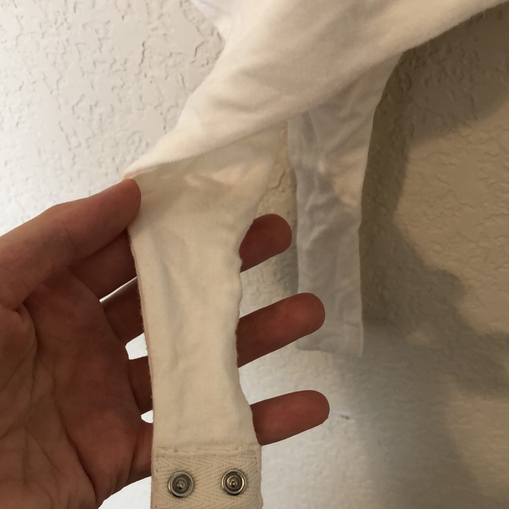 Superdown Gene Cross Front Bodysuit in White - Picture 8 of 13